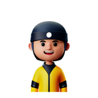 ninja 3d tolkning ikon illustration png