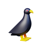 Pigeon 3d le rendu icône illustration png