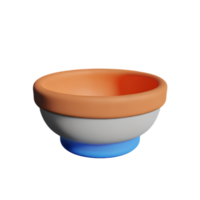 bowl 3d rendering icon illustration png