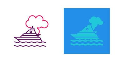 Ship Pollution Vector Icon