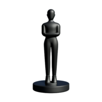 statue 3d rendering icon illustration png