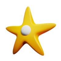 stella marina 3d interpretazione icona illustrazione png