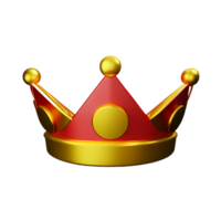 reina corona 3d representación icono ilustración png