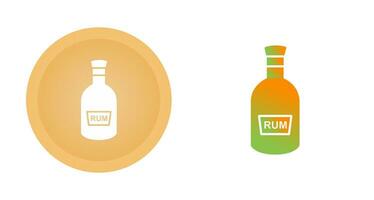 Bottle of Rum Vector Icon