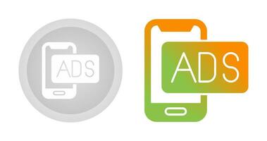 Mobile Advertising Vector Icon