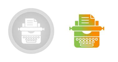 Typewriter Vector Icon