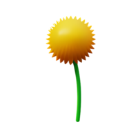 dandelion 3d rendering icon illustration png