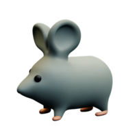 rat 3d rendering icon illustration png
