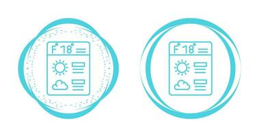 icono de vector de pronóstico