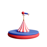 cirkus 3d tolkning ikon illustration png