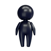 doll 3d rendering icon illustration png