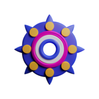 mandala Contexte 3d le rendu icône illustration png