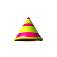 party hat 3d rendering icon illustration png