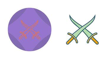 Sword Fighting Vector Icon