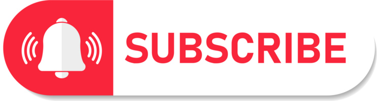 Subscribe button, for designing video channel graphics and page subscriptions. png illustration file