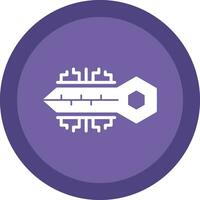 Digital key Vector Icon Design
