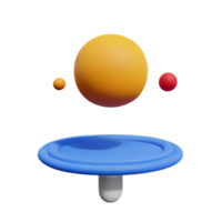 zonne- systeem 3d renderen icoon illustratie png