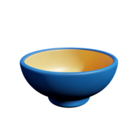 bowl 3d rendering icon illustration png