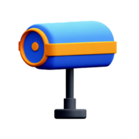 cctv 3d rendering icon illustration png