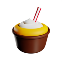 Dessert 3d Rendern Symbol Illustration png