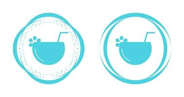 Coconut drink Vector Icon