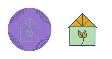 Green House Vector Icon