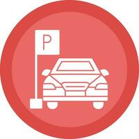 diseño de icono de vector de aparcamiento de coche