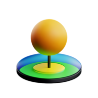 zonne- systeem 3d renderen icoon illustratie png