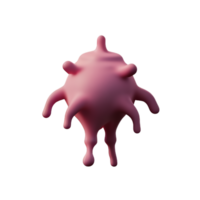 bacteria 3d rendering icon illustration png