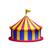 Zirkus 3d Rendern Symbol Illustration png