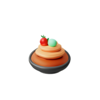 dessert 3d rendering icon illustration png