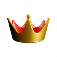 queen crown 3d rendering icon illustration png