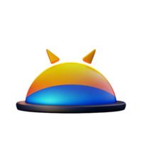 sunrise 3d rendering icon illustration png