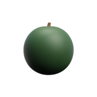 kiwi 3d renderen icoon illustratie png