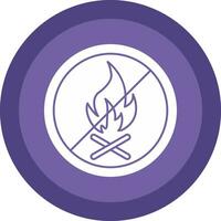 No Fire Allowed Vector Icon Design