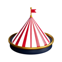 circus 3d rendering icon illustration png