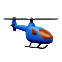 helicóptero 3d representación icono ilustración png