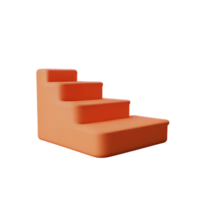 Treppe 3d Rendern Symbol Illustration png