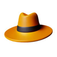 vaquero sombrero 3d representación icono ilustración png