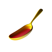 spoon 3d rendering icon illustration png