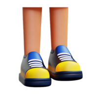 foot 3d rendering icon illustration png