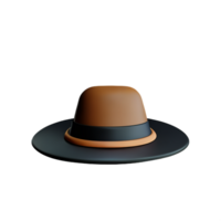 cow-boy chapeau 3d le rendu icône illustration png