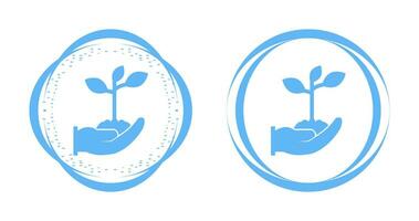 Holding Plants Vector Icon