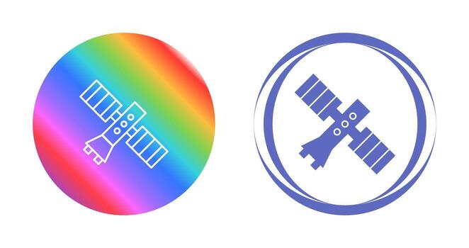 icono de vector de satélite