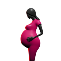 gravid 3d tolkning ikon illustration png