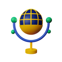 sol- systemet 3d tolkning ikon illustration png