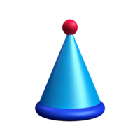 party hat 3d rendering icon illustration png