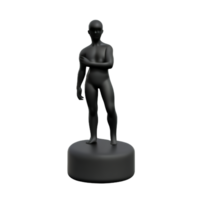 statue 3d rendering icon illustration png