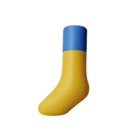 foot 3d rendering icon illustration png