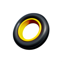 tire 3d rendering icon illustration png